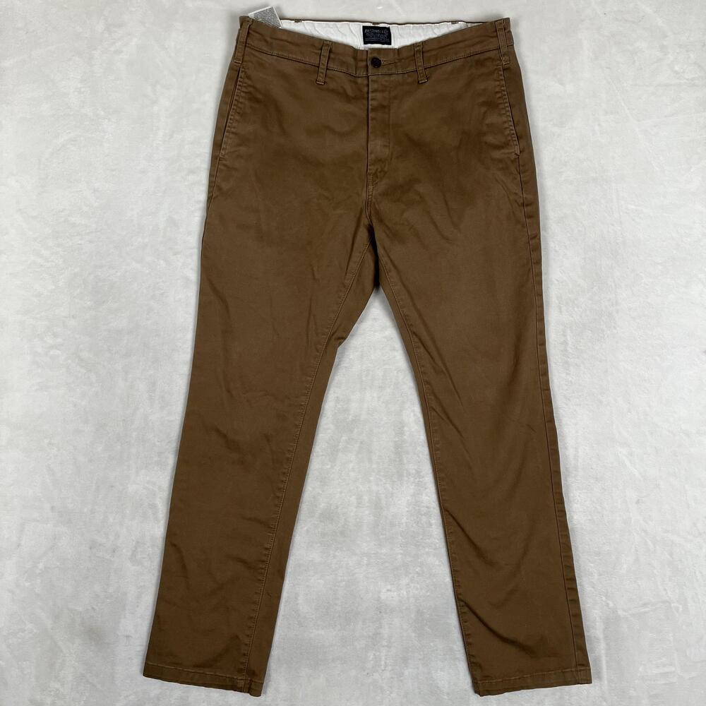 Levi's Pants Mens 32x30 Brown Chino Tapered Stretch Twill Zip Fly